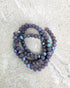 perlesetcreationbijoux - fil de perles rondelles à facettes en verre avec reflets arc-en-ciel violet