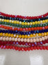 perlesetcreationbijoux - fils de perles rondelles à facettes en verre avec reflets arc-en-ciel de différentes couleurs