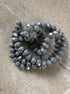 perlesetcreationbijoux - fil de perles rondelles à facettes en verre 6x5 mm gris