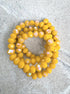 perlesetcreationbijoux - fil de perles rondelles à facettes en verre avec reflets arc-en-ciel jaune