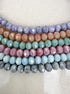 perlesetcreationbijoux - fils de perles rondelles  facettes en verre de 8x6 mm de différentes couleurs