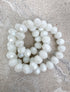 perlesetcreationbijoux - fil de perles rondelles à facettes en verre de 8x6 mm blanc
