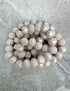 perlesetcreationbijoux - fil de perles rondelles à facettes en verre de 8x6 mm beige