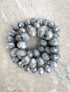 perlesetcreationbijoux - fil de perles rondelles  facettes en verre de 8x6 mm gris