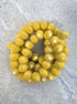 perlesetcreationbijoux - fil de perles rondelles à facettes en verre de 8x6 mm jaune