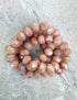 perlesetcreationbijoux - fil de perles rondelles  facettes en verre de 8x6 mm orange