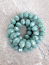 perlesetcreationbijoux - fil de perles rondelles  facettes en verre de 8x6 mm vert