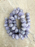 perlesetcreationbijoux - fil de perles rondelles  facettes en verre de 8x6 mm gris