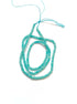 perlesetcreationbijoux - fil de perles rondelles à facettes en amazonite naturelle de 3x2 mm
