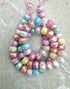 perlesetcreationbijoux - fil de perles rondelles à facettes multicolores en verre de 8x5 mm
