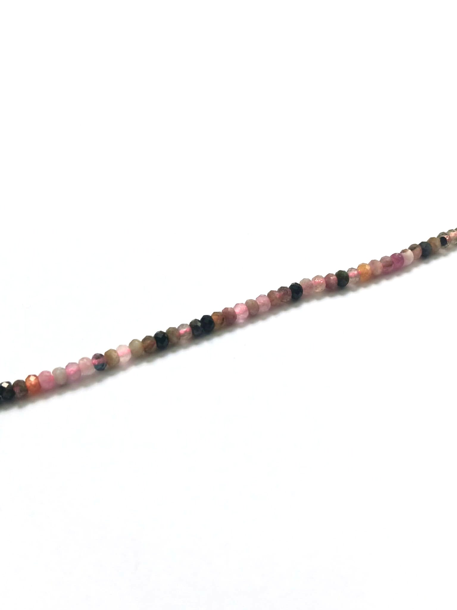 perlesetcreationbijoux - perles rondelles en tourmaline naturelle de 3x2 mm