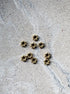 perlesetcreationbijoux - perles rondelles fleur en acier inoxydable doré de 6 mm