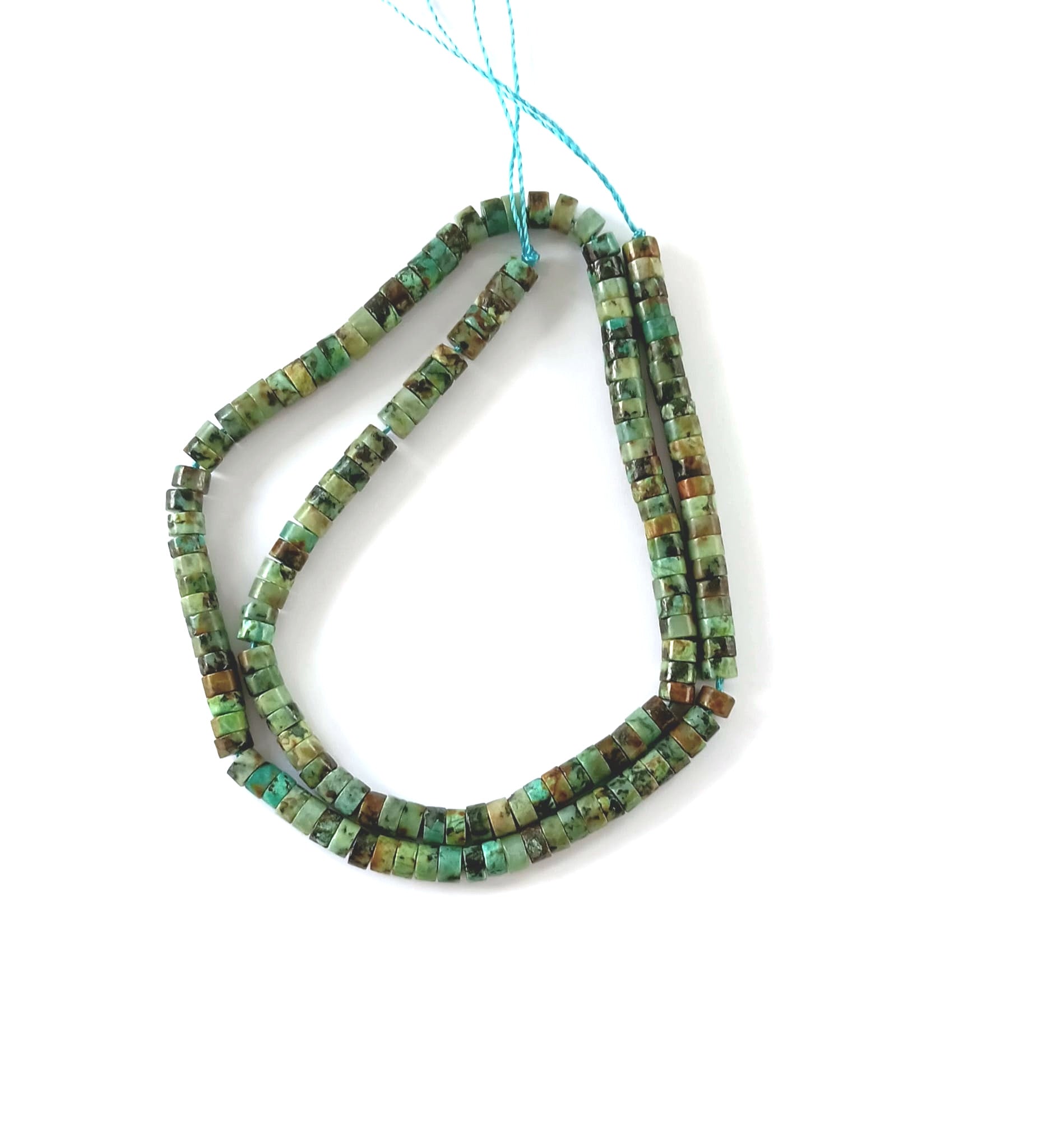 perlesetcreationbijoux-perles-rondelles-heishi-turquoise-africaine-fil