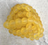 perlesetcreationbijoux - fil de perles rondes en verre dépoli de 8 mm jaune