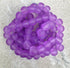 perlesetcreationbijoux - fil de perles rondes en verre dépoli de 8 mm violet