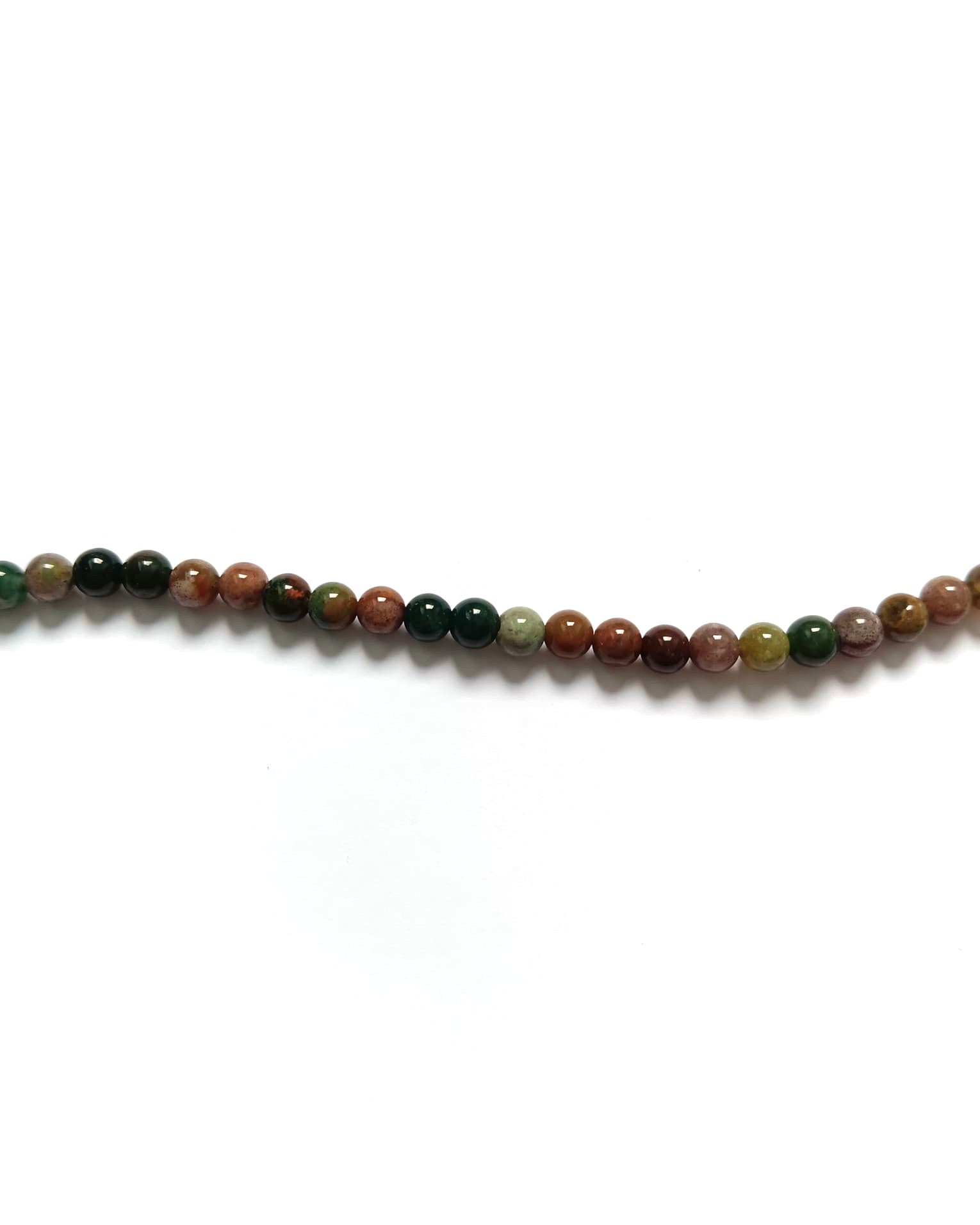 perlesetcreationbijoux - fil de perles rondes en agate naturelle de 4 mm