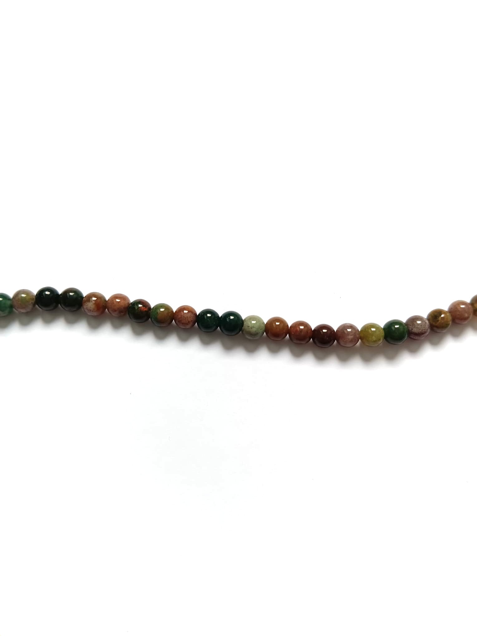 perlesetcreationbijoux - fil de perles rondes en agate naturelle de 4 mm
