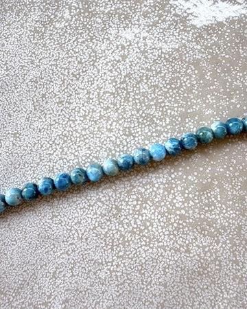 perlesetcreationbijoux - perles rondes en apatite naturelle de 6 mm