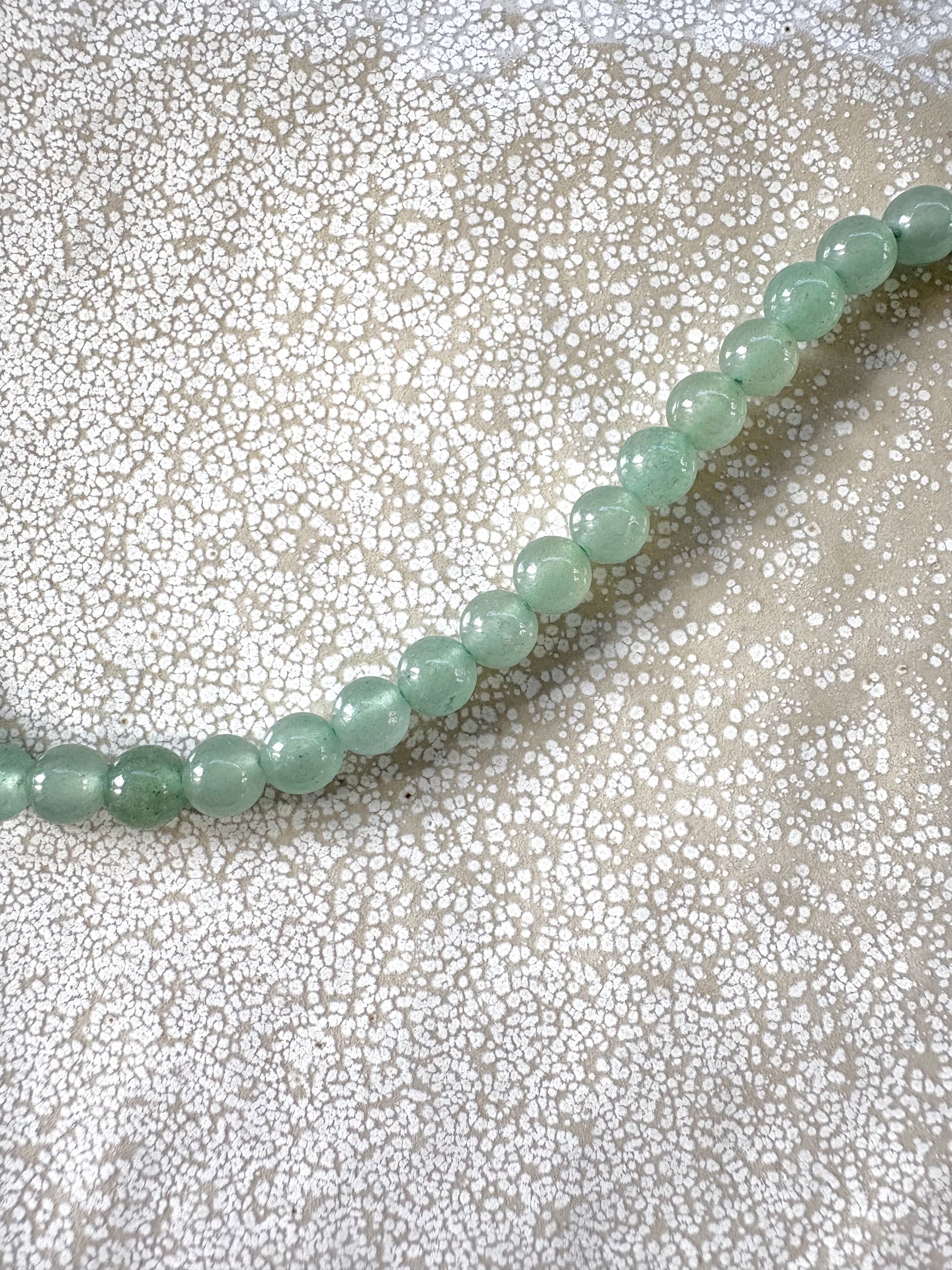 perlesetcreationbijoux - perles rondes en aventurine verte naturelle de 6 mm