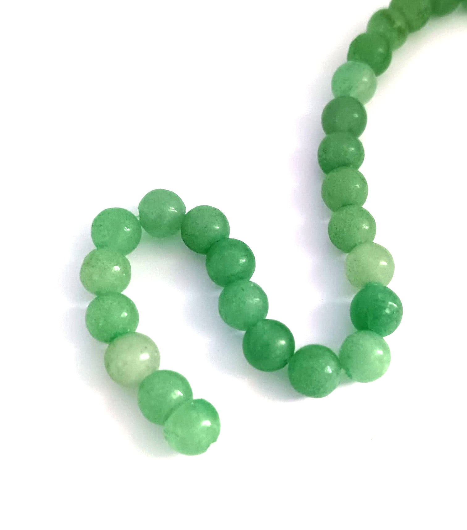 perlesetcreationbijoux - fil de perles rondes en aventurine naturelle de 6 mm