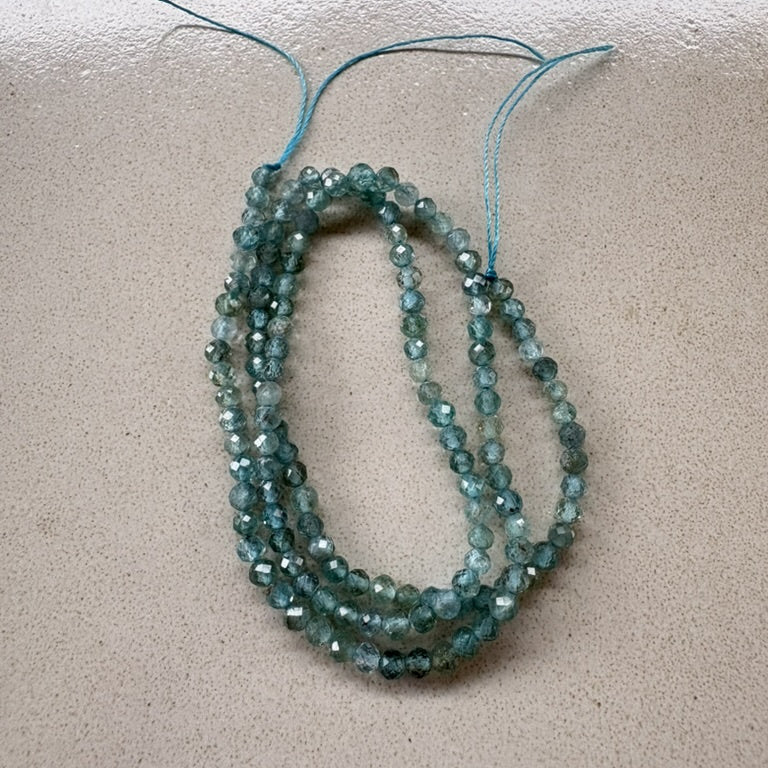 perlesetcreationbijoux - perles rondes à facettes en apatite naturelle de 3 mm