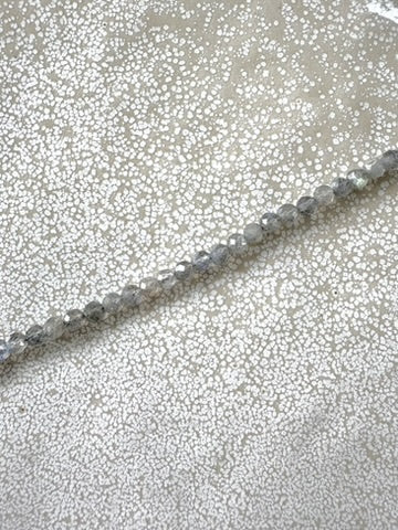 perlesetcreationbijoux - perles rondes à facettes en labradorite naturelle de 4 mm