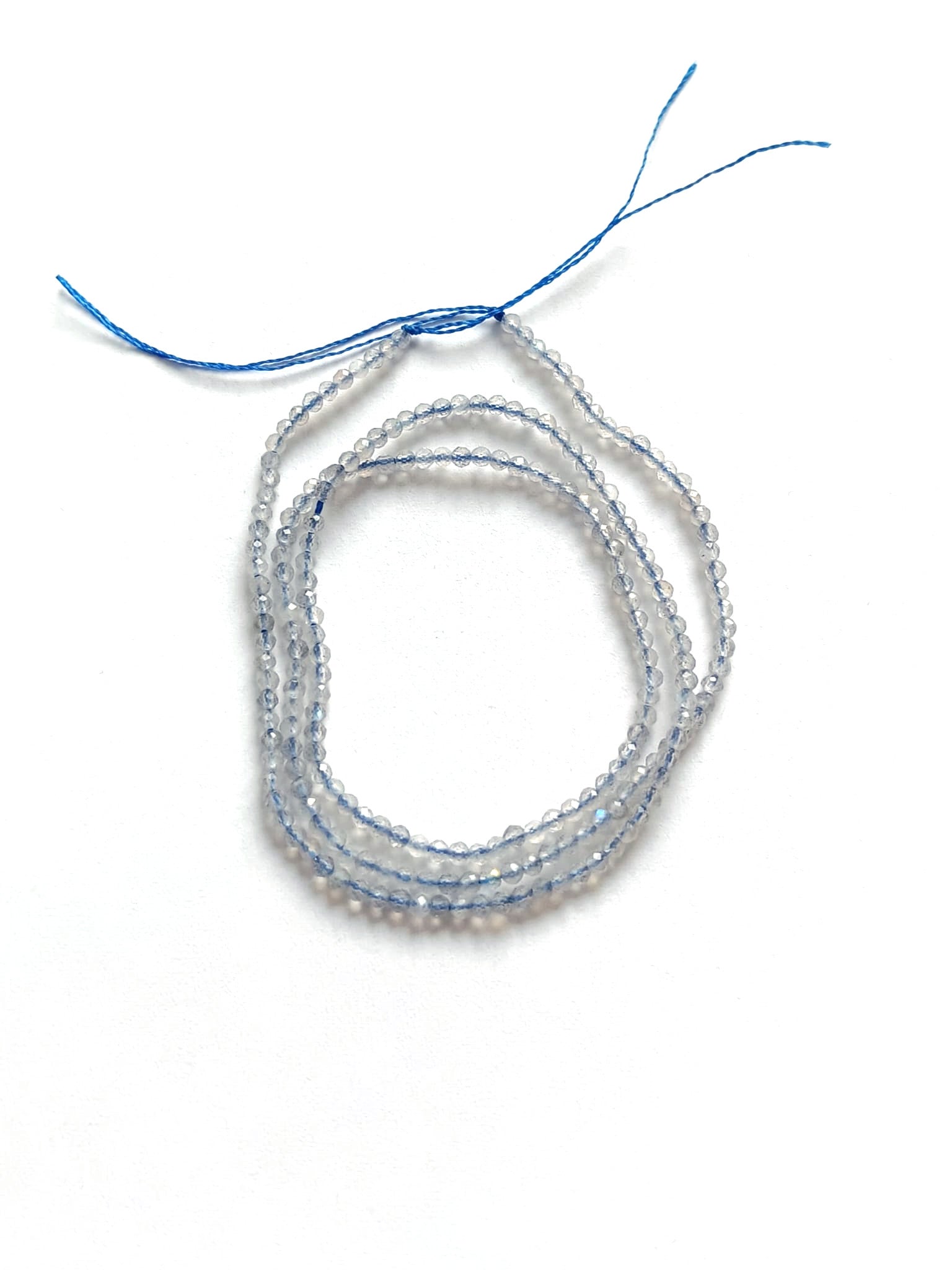 perlesetcreationbijoux - fil de perles rondes à facettes en labradorite de  mm