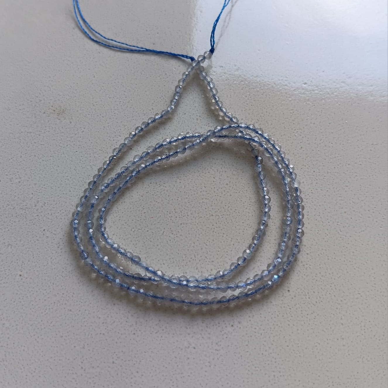 perlesetcreationbijoux - fil de perles rondes à facettes en labradorite de  mm