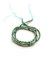 perlesetcreationbijoux - fil de perles rondes à facettes en turquoise africaine de 2 mm