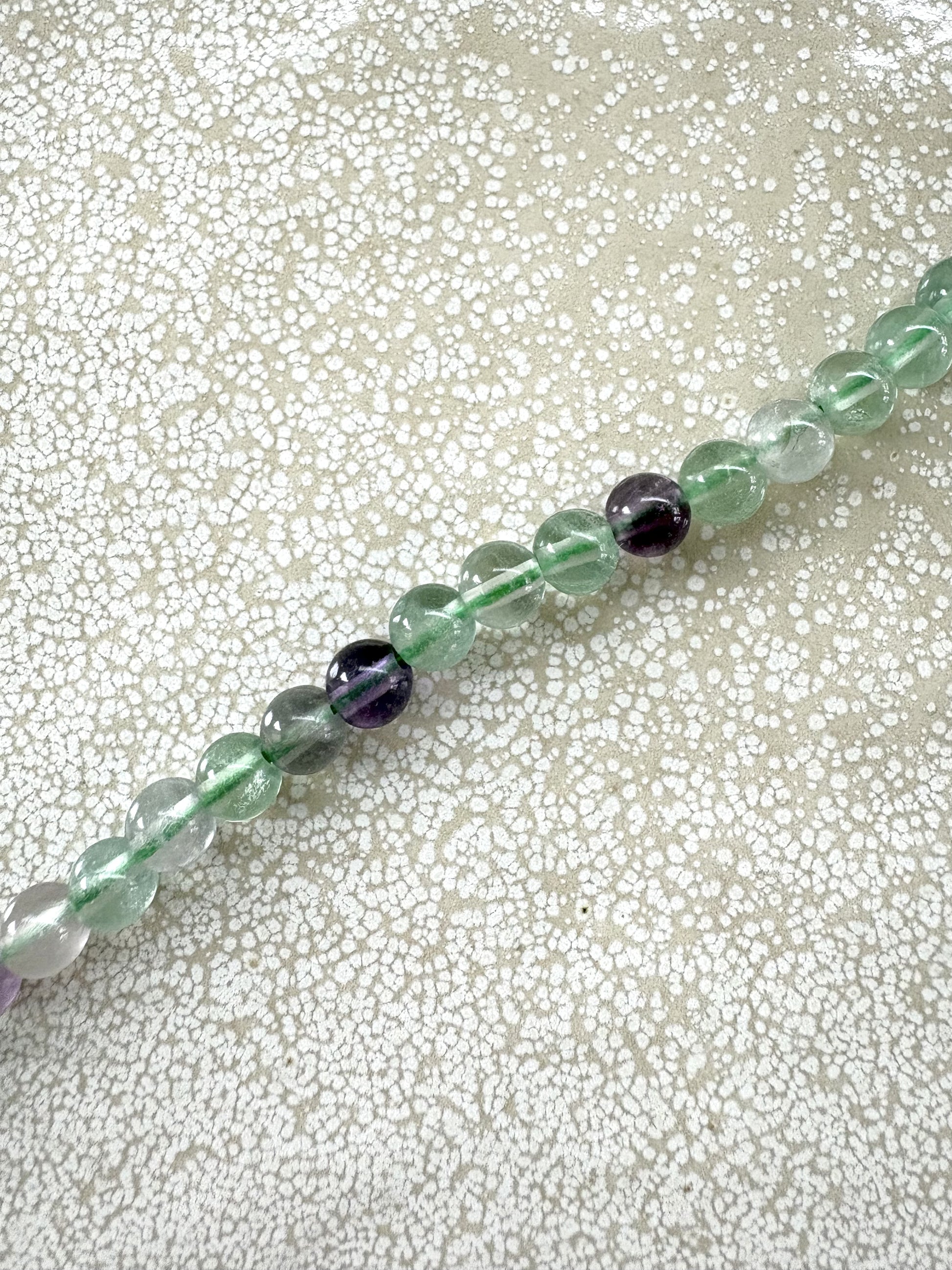 perlesetcreationbijoux - perles rondes en fluorite naturelle 6 mm
