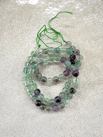 perlesetcreationbijoux - perles rondes en fluorite naturelle 6 mm