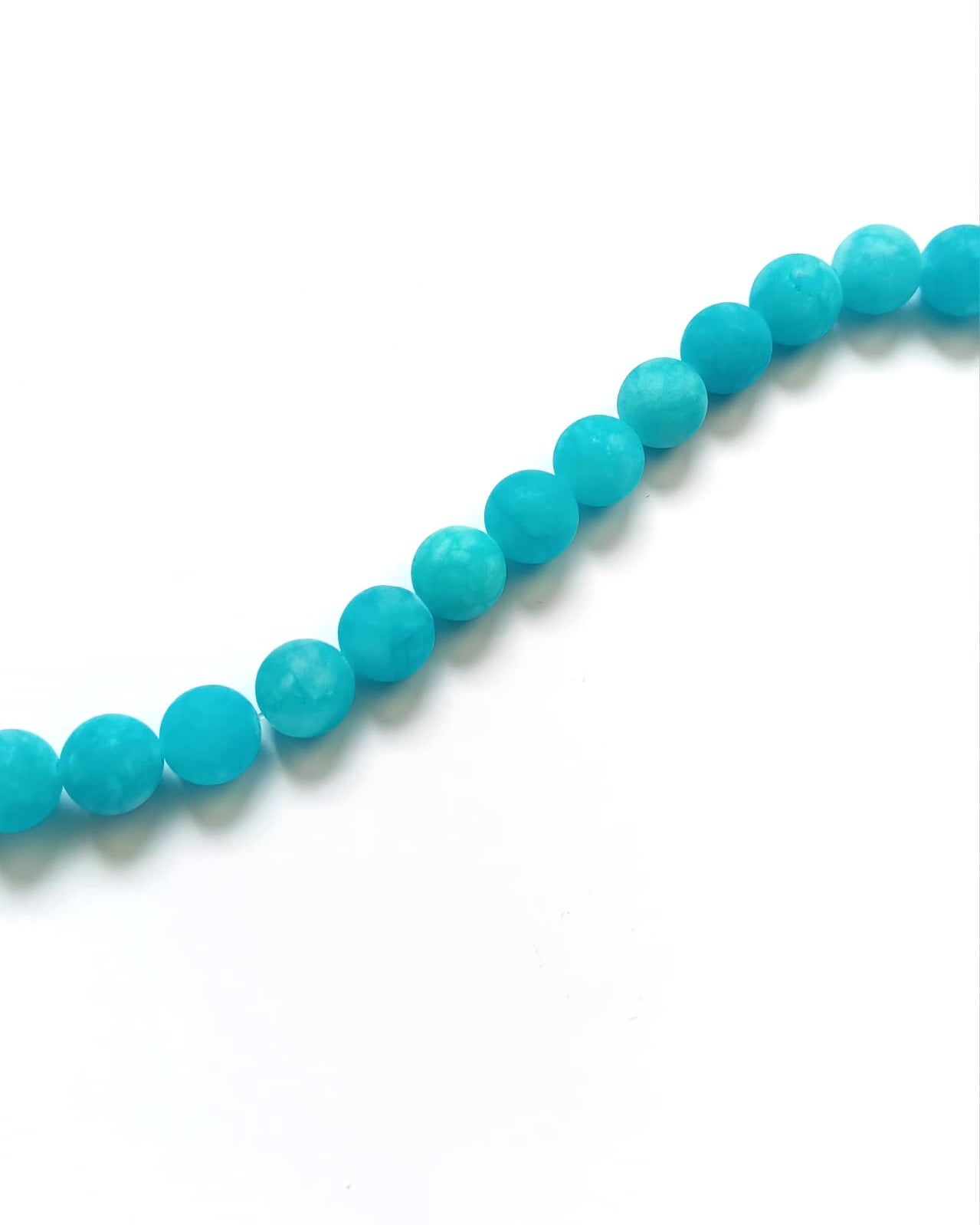 perlesetcreationbijoux - perles de jade naturelle teintées turquoise de 8 mm