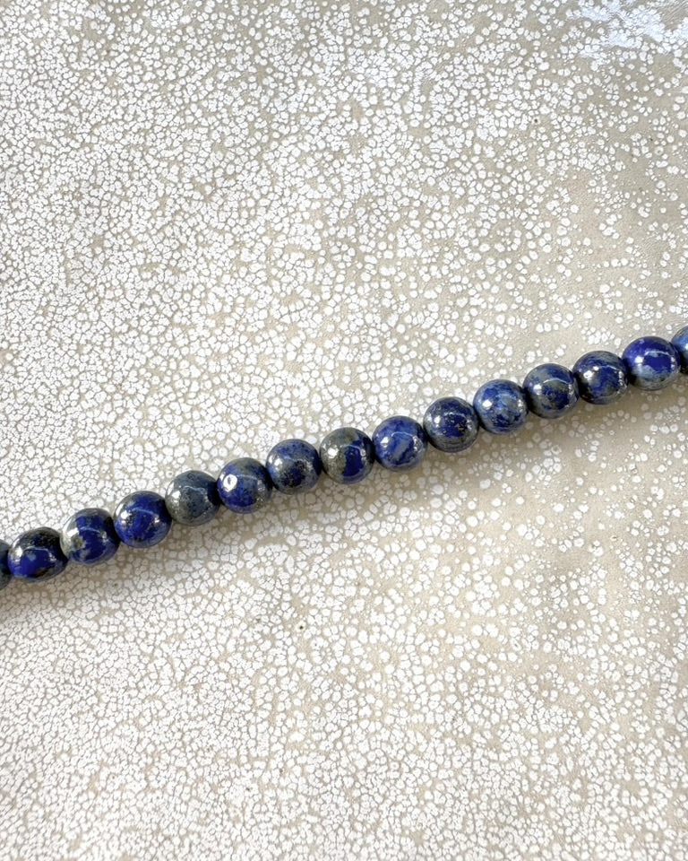 perlesetcreationbijoux - perles rondes en lapis-lazuli naturel de 6 mm
