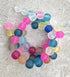 perlesetcreationbijoux - fil de perles rondes en verre dépoli multicolore de 8 mm