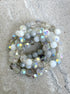 perlesetcreationbijoux - fil de perles rondes à facettes multicolores 6 mm blanc