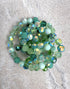 perlesetcreationbijoux - fil de perles rondes à facettes multicolores 6 mm vert