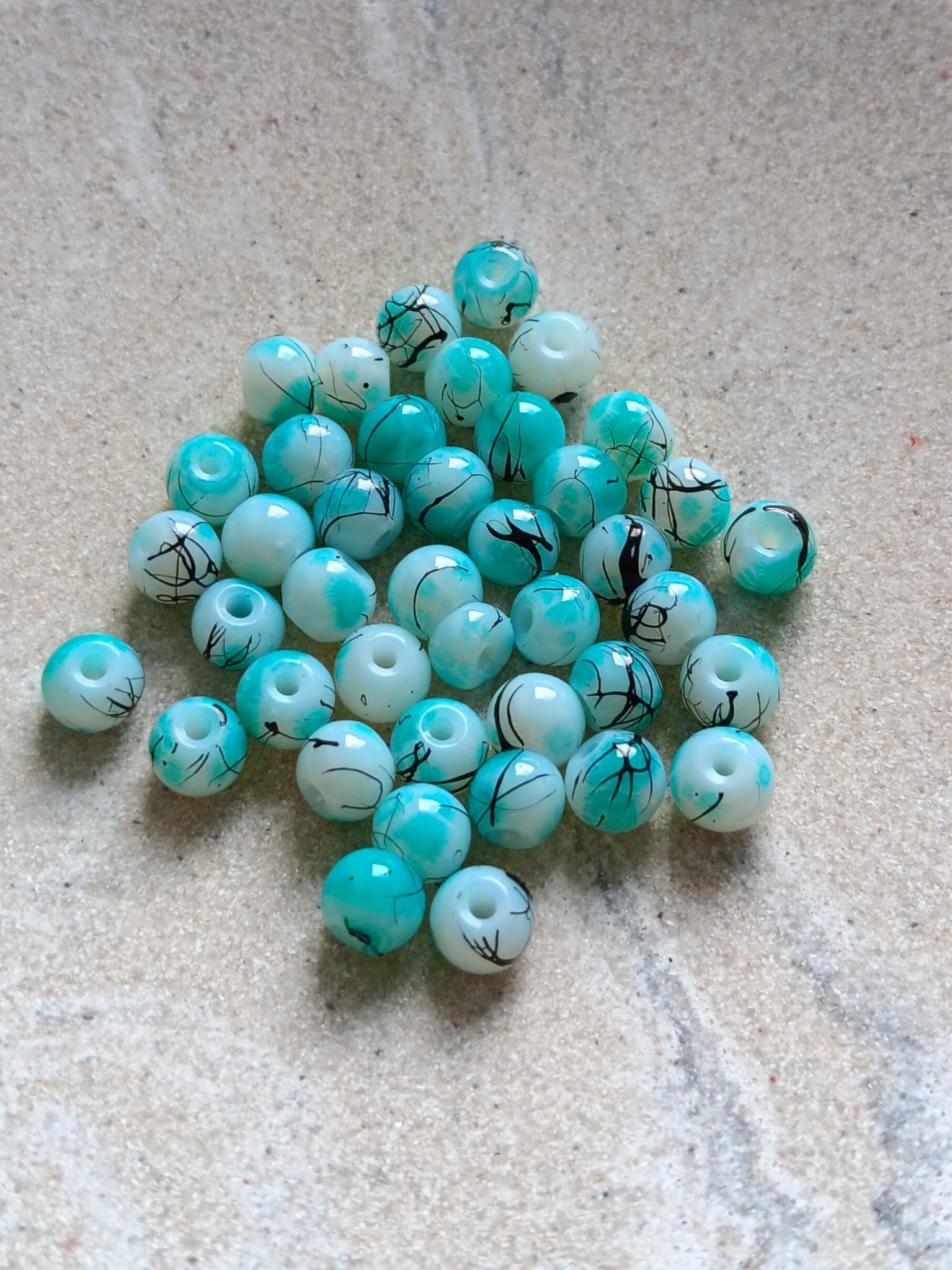 perlesetcreationbijoux-perles-rondes-tricolores-6mm-turquoise