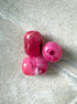 perlesetcreationbijoux - perle tube en acrylique de 20x15 mm rose