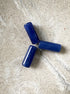 perlesetcreationbijoux - perles tubes marbrées en acrylique de 20x8 mm bleu marine