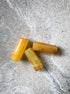 perlesetcreationbijoux - perles tubes marbrées en acrylique de 20x8 mm jaunes