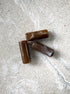 perlesetcreationbijoux - perles tubes marbrées en acrylique de 20x8 mm marron