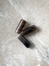 perlesetcreationbijoux - perles tubes marbrées en acrylique de 20x8 mm marron