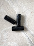 perlesetcreationbijoux - perles tubes marbrées en acrylique de 20x8 mm noires
