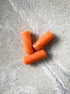 perlesetcreationbijoux - perles tubes marbrées en acrylique de 20x8 mm oranges