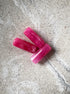 perlesetcreationbijoux - perles tubes marbrées en acrylique de 20x8 mm rose fuchsia