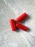 perlesetcreationbijoux - perles tubes marbrées en acrylique de 20x8 mm rouges