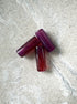 perlesetcreationbijoux - perles tubes marbrées en acrylique de 20x8 mm violettes