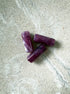 perlesetcreationbijoux - perles tubes marbrées en acrylique de 20x8 mm violettes