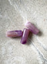 perlesetcreationbijoux - perles tubes marbrées en acrylique de 20x8 mm violettes