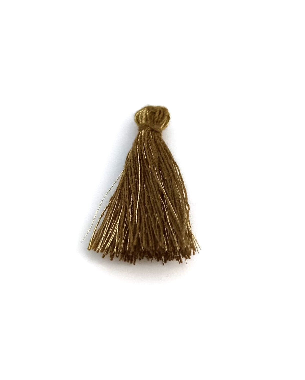 Pompon bicolore doré - 30mm